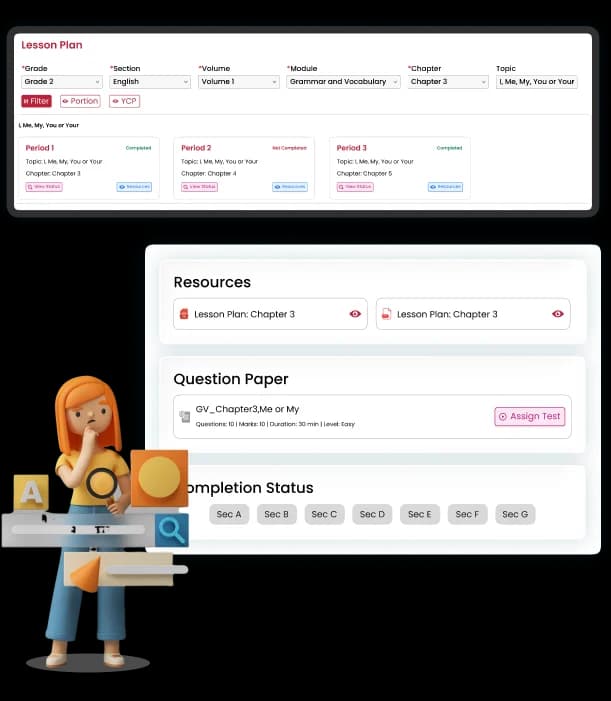Lesson Plan Management Interface
